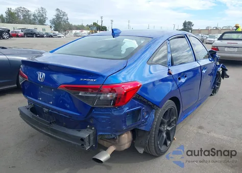 2023 Honda Civic Sport из США, поврежденный, VIN 2HGFE2F54PH506433